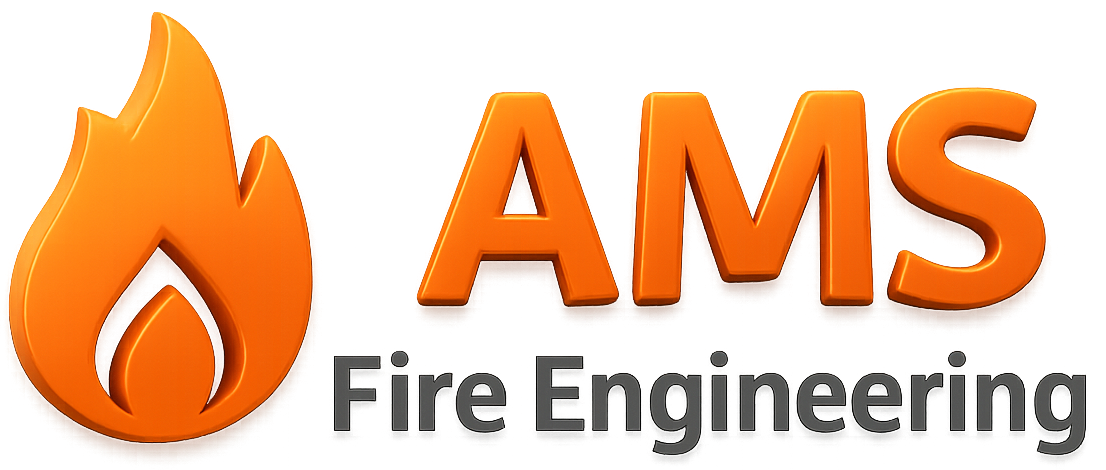 Logo firmy AMS Fire Engineering